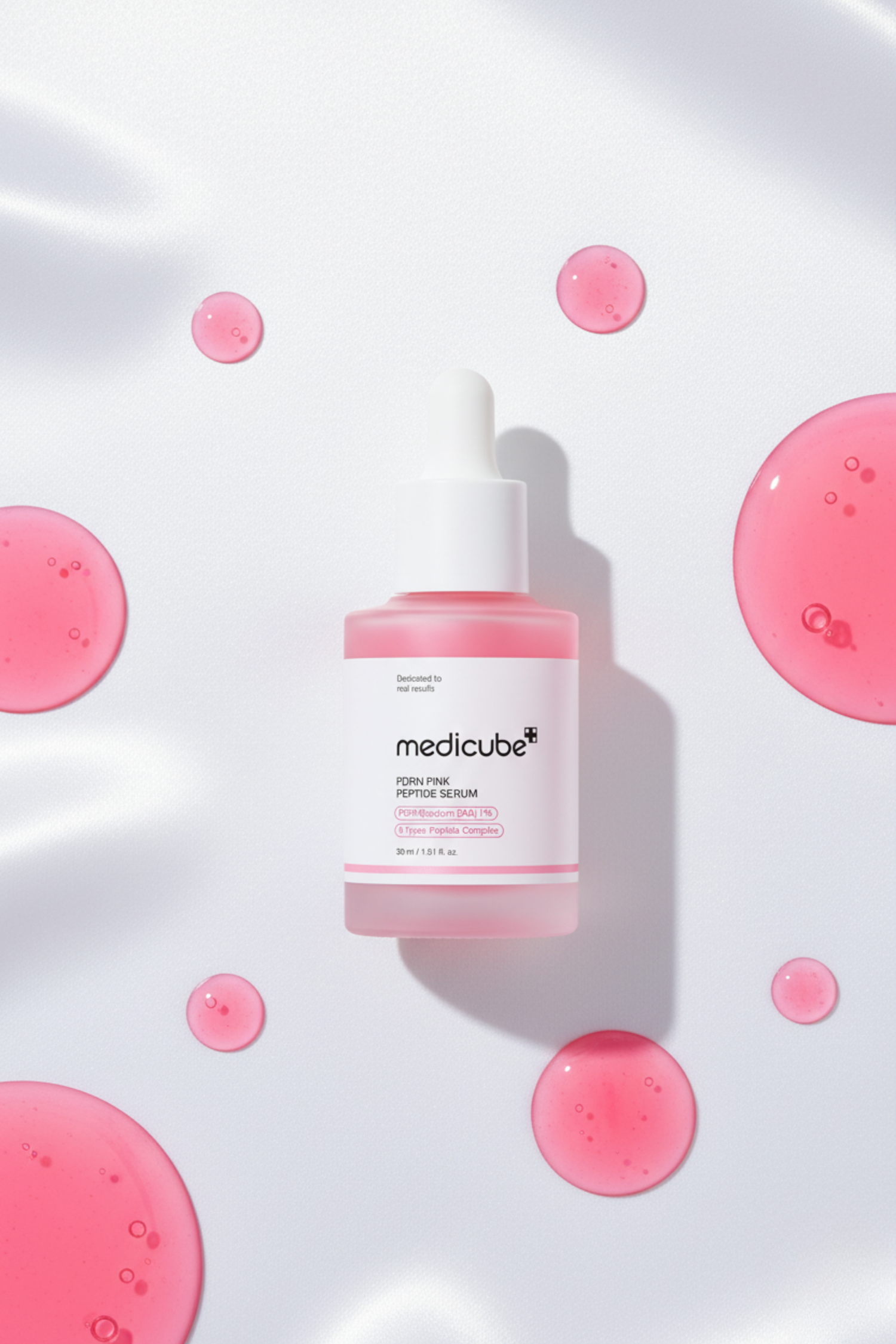 MEDICUBE – Pink Peptide PDRN Serum 30ml - Sérum aux peptides rosés PDRN