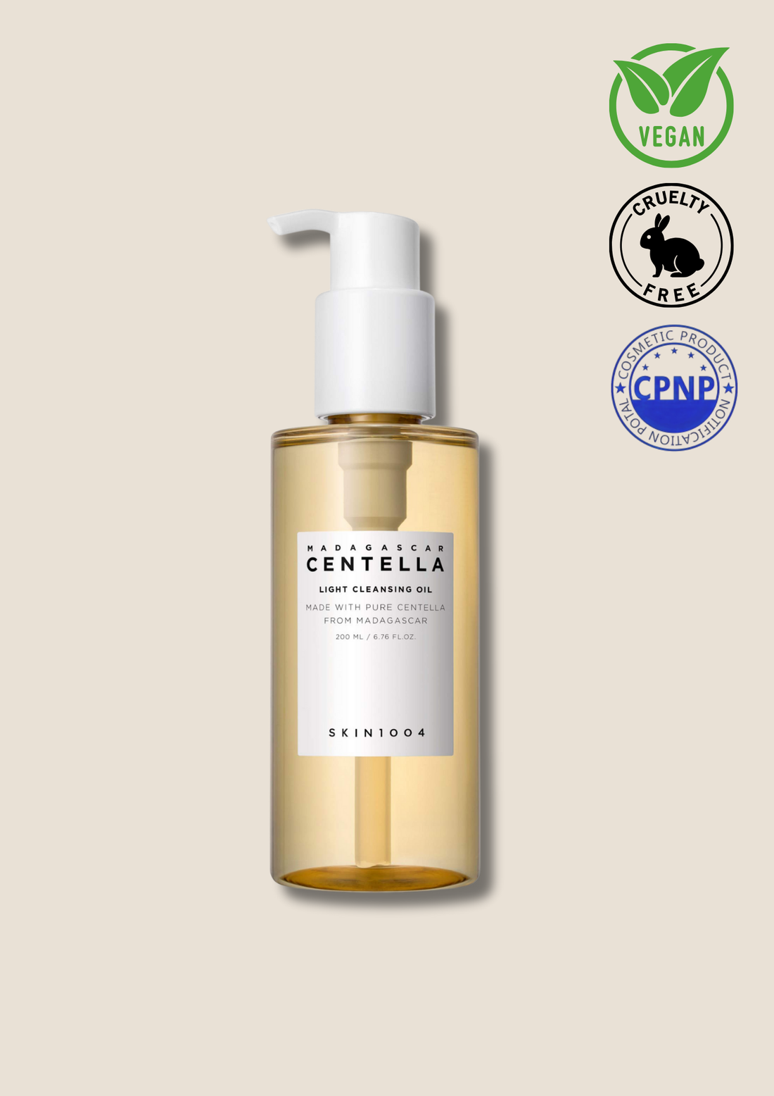 SKIN1004 – Huile Démaquillante Légère à la Centella de Madagascar 200ml