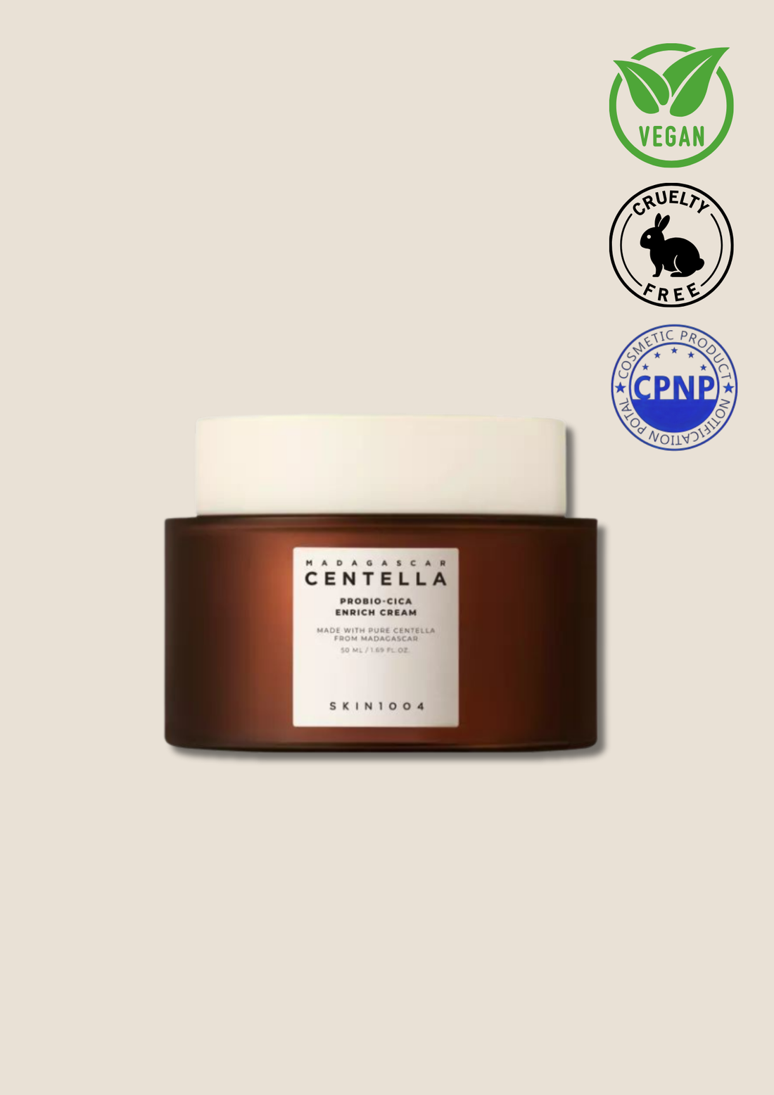 SKIN1004 – Crème nourrissante et apaisante à la Centella Probio-Cica 50 ml