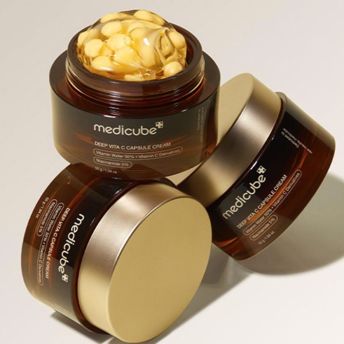 MEDICUBE – Deep C Capsule Cream 55g - Crème Éclat Anti-Taches à la Vitamine C