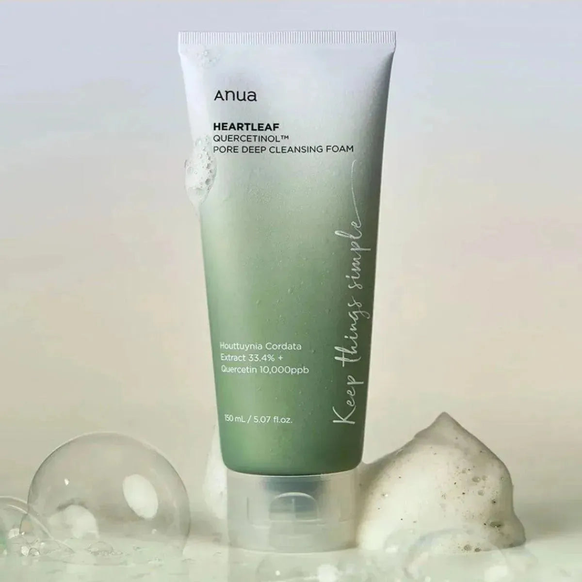 Heartleaf Quercetinol Pore Deep Cleansing Foam 150mL - Yeoskin