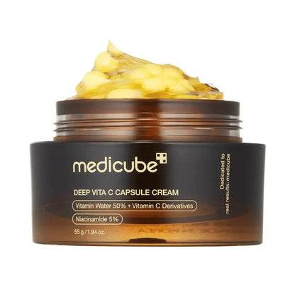 MEDICUBE – Deep C Capsule Cream 55g - Crème Éclat Anti-Taches à la Vitamine C
